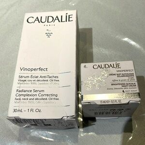 CAUDALÍE VINOPERFECT SERUM & BRIGHTENING GLYCOLIC NIGHT CREAM